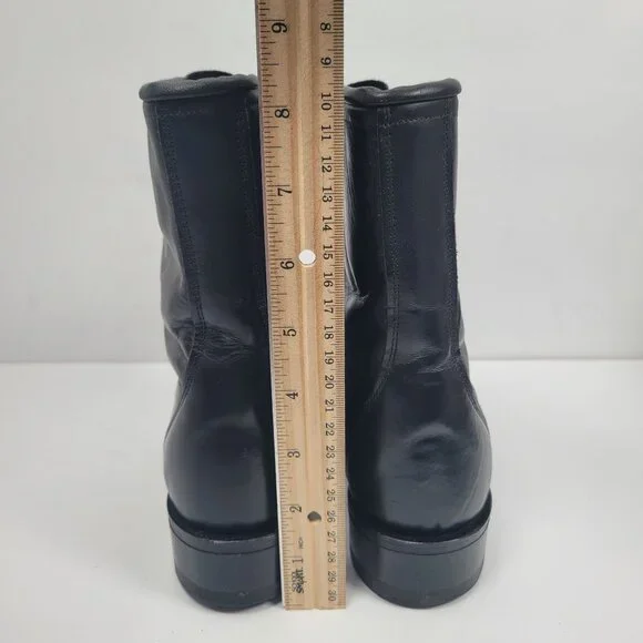 Laredo Kilte Roper Women's Black Leather Lace up Western Boots US Size 7M - Picture 11 of 12